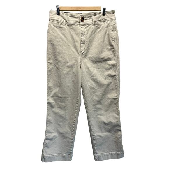 Loft Made and Loved Cream Jeans High Waist Slim WIDE LEG 29/8 Lagenlook Gorp - Picture 2 of 11